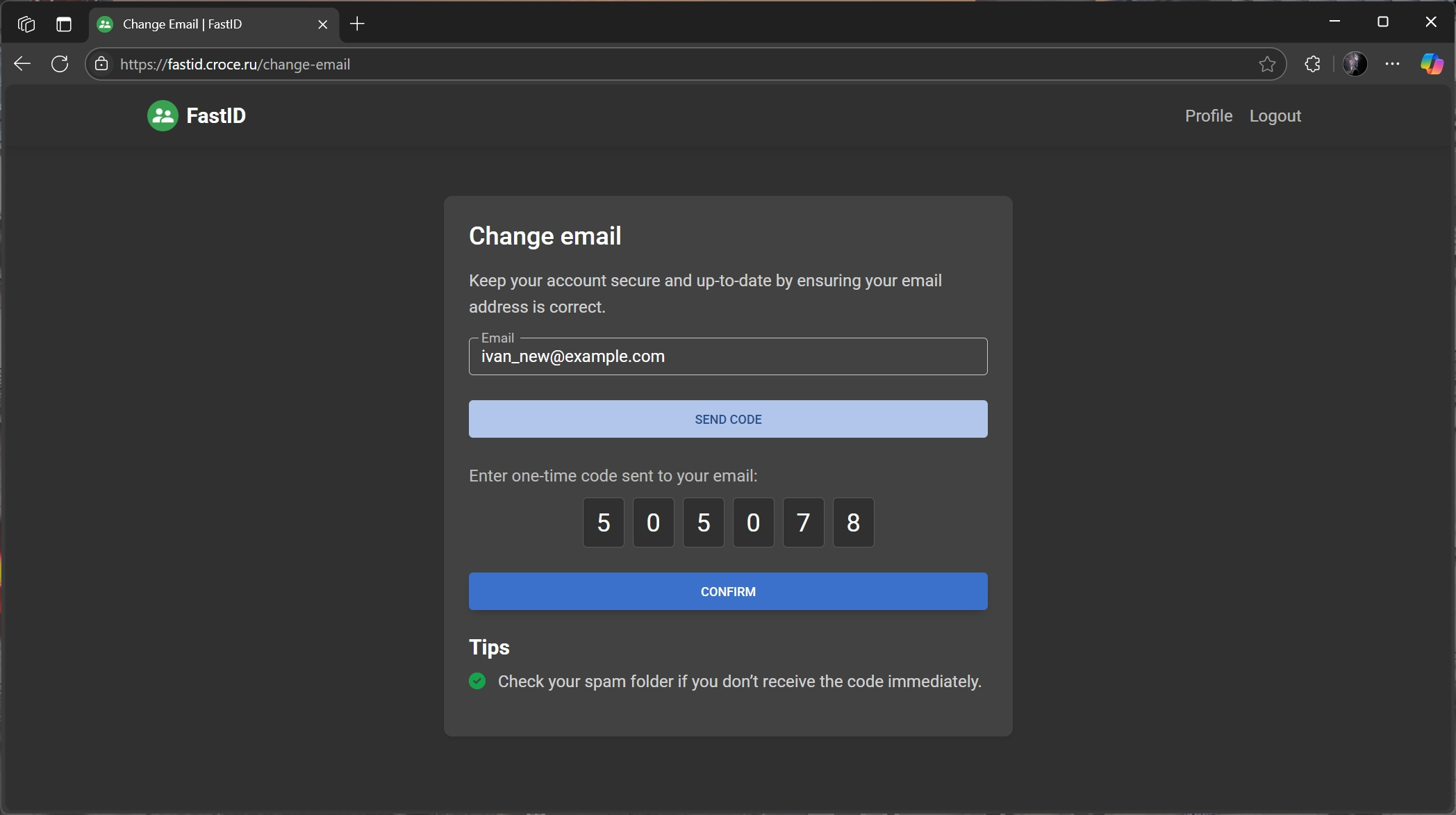 Change Email