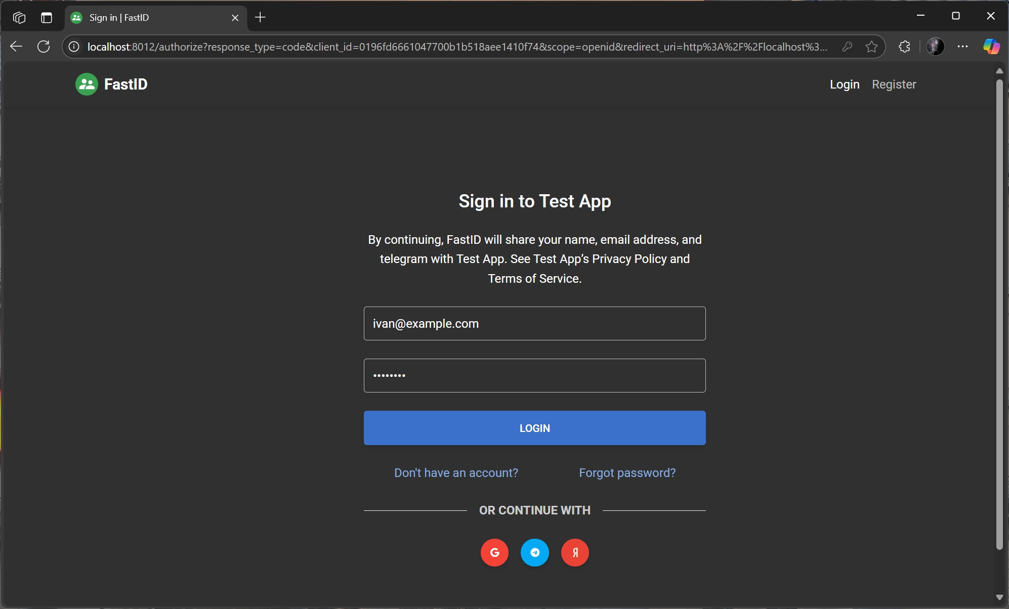 Login